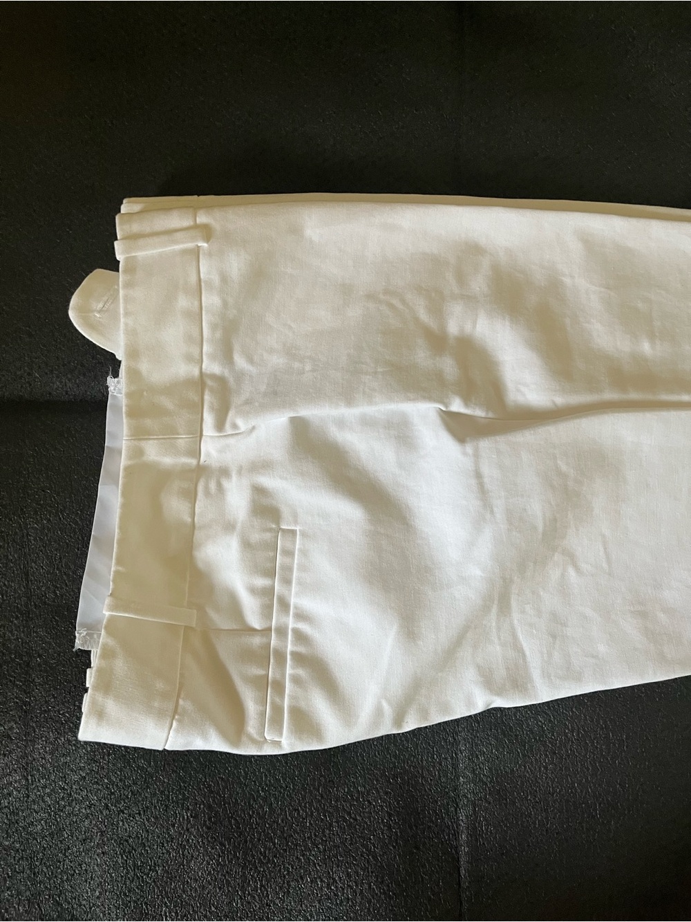 Liz Claiborne women’s  White Dress Pants - Tailored Flat Front - Picture 4 of 7